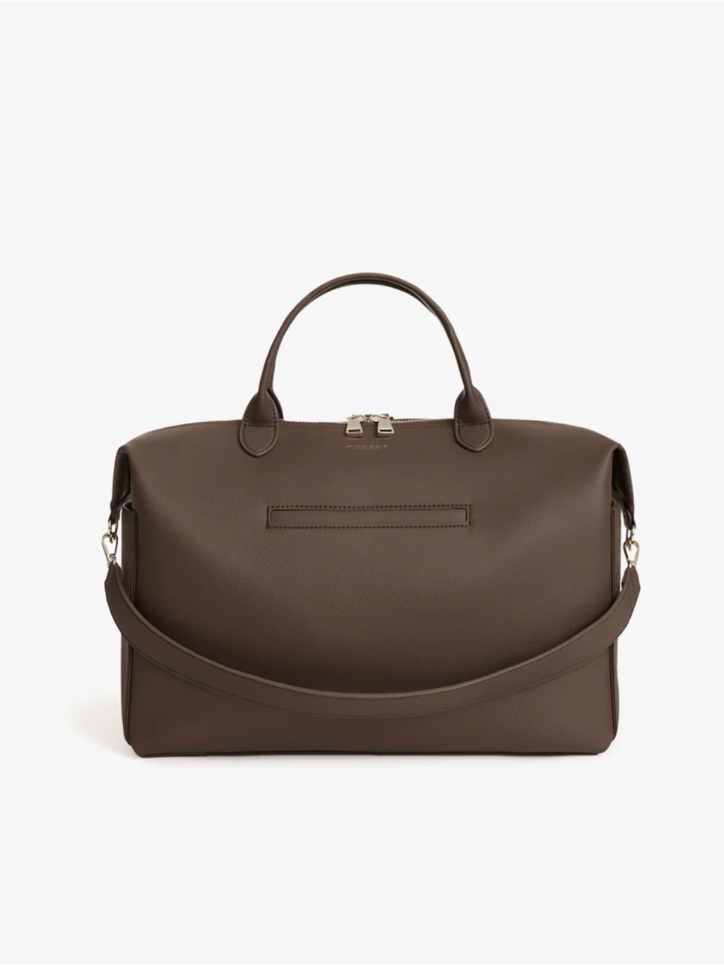 Emmy Vegan Full Size - Cocoa/Gold Baby Bag Weekender